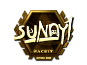 Sticker | suNny (Gold) | London 2018 image