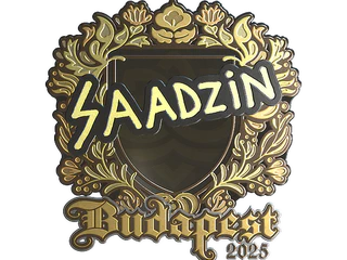 Sticker | saadzin (Gold) | Budapest 2025