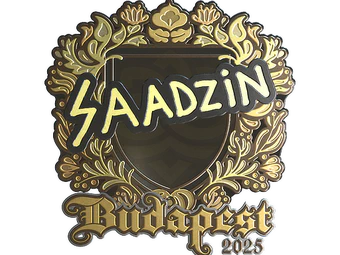 Sticker | saadzin (Gold) | Budapest 2025 image