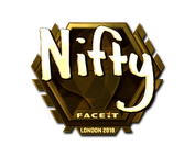 Sticker | Nifty (Gold) | London 2018 image