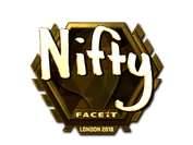 Sticker | Nifty (Gold) | London 2018 image