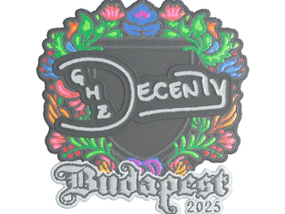 Sticker | decenty (Embroidered) | Budapest 2025