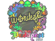 Sticker | w0nderful (Holo) | Budapest 2025 image