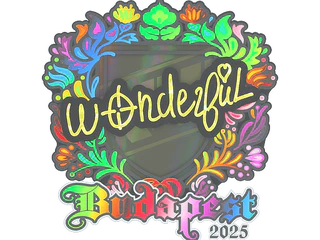 Sticker | w0nderful (Holo) | Budapest 2025