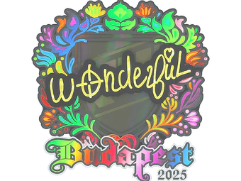 Sticker | w0nderful (Holo) | Budapest 2025 image