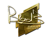 Sticker | B1ad3 (Gold) | Boston 2018 image