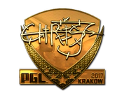 Sticker | chrisJ (Gold) | Krakow 2017 image