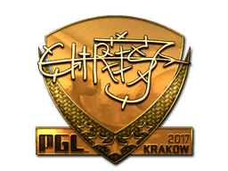 Sticker | chrisJ (Gold) | Krakow 2017 image
