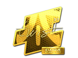 Sticker | twist (Gold) | Atlanta 2017 image