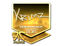 Sticker | KRIMZ (Gold) | Cluj-Napoca 2015 image