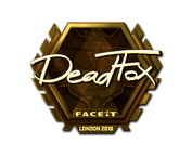 Sticker | DeadFox (Gold) | London 2018 image