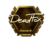 Sticker | DeadFox (Gold) | London 2018 image