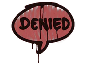 Sealed Graffiti | Denied (Blood Red) image