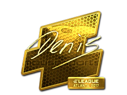Sticker | denis (Gold) | Atlanta 2017 image