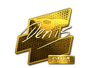 Sticker | denis (Gold) | Atlanta 2017 image
