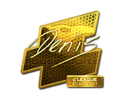 Sticker | denis (Gold) | Atlanta 2017 image