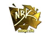 Sticker | NBK- (Gold) | Cologne 2016 image