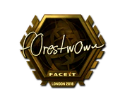 Sticker | f0rest (Gold) | London 2018 image
