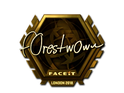 Sticker | f0rest (Gold) | London 2018 image