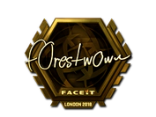 Sticker | f0rest (Gold) | London 2018 image
