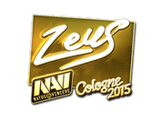Sticker | Zeus (Gold) | Cologne 2015 image