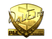 Sticker | WorldEdit (Gold) | Krakow 2017 image