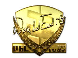 Sticker | WorldEdit (Gold) | Krakow 2017 image
