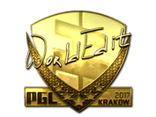 Sticker | WorldEdit (Gold) | Krakow 2017 image