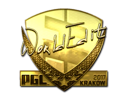 Sticker | WorldEdit (Gold) | Krakow 2017 image