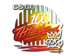 Sticker | 100 Thieves (Foil) | 2020 RMR image