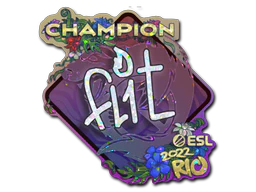 Sticker | FL1T (Glitter, Champion) | Rio 2022 image