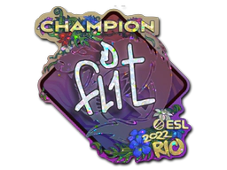 Sticker | FL1T (Glitter, Champion) | Rio 2022 image