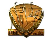 Sticker | NiKo (Gold) | Krakow 2017 image