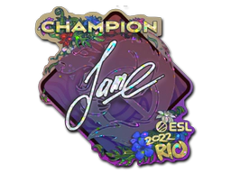 Sticker | Jame (Glitter, Champion) | Rio 2022 image
