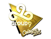 Sticker | Cloud9 G2A (Gold) | Cologne 2015 image