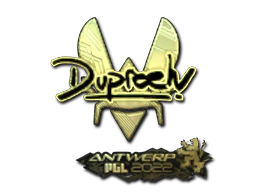 Sticker | dupreeh (Gold) | Antwerp 2022 image