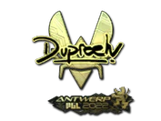Sticker | dupreeh (Gold) | Antwerp 2022 image