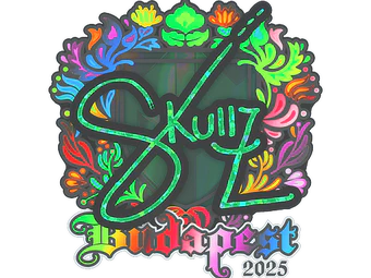 Sticker | skullz (Holo) | Budapest 2025 image