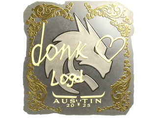 Sticker | donk (Gold) | Austin 2025