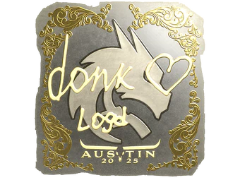 Sticker | donk (Gold) | Austin 2025 image