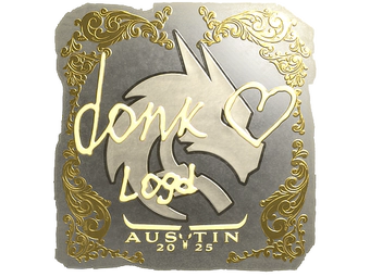 Sticker | donk (Gold) | Austin 2025 image