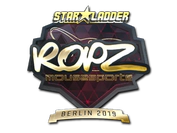 Sticker | ropz (Gold) | Berlin 2019 image