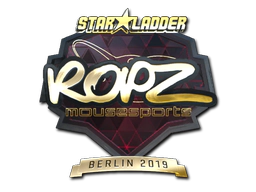 Sticker | ropz (Gold) | Berlin 2019 image