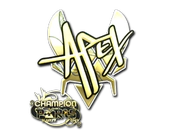 Sticker | apEX (Gold, Champion) | Paris 2023 image