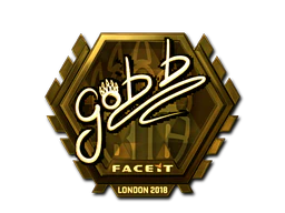 Sticker | gob b (Gold) | London 2018 image
