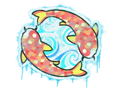 Sealed Graffiti | Twin Koi image