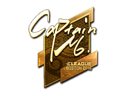 Sticker | captainMo (Gold) | Boston 2018 image