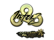 Sticker | interz (Gold) | Antwerp 2022 image