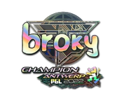 Sticker | broky (Holo, Champion) | Antwerp 2022 image