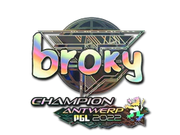 Sticker | broky (Holo, Champion) | Antwerp 2022 image